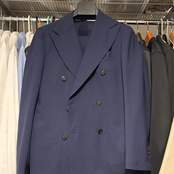 Suitsupply Navy Double-Breasted Suit - Picture 5 of 6